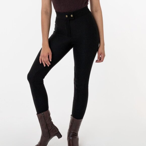 American Apparel The Riding Pants Ribbed High Waist - Picture 1 of 15